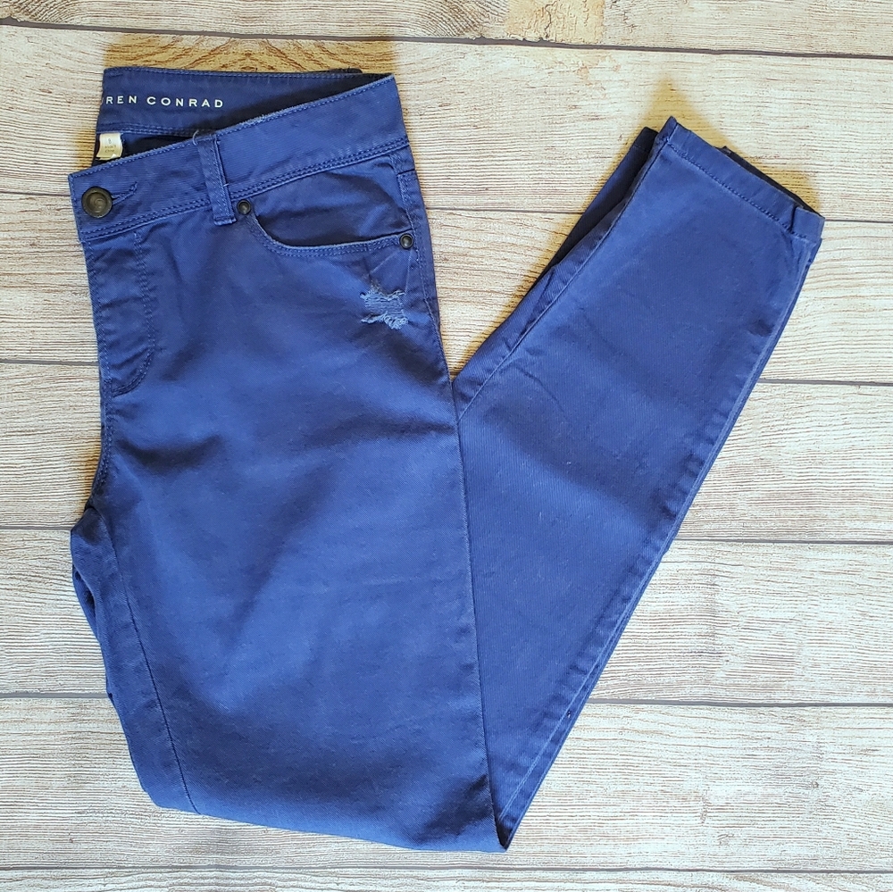 LC Lauren Conrad Navy Skinny Jeans
